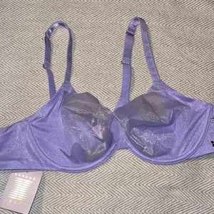 Savage x Fenty lilac mesh bra